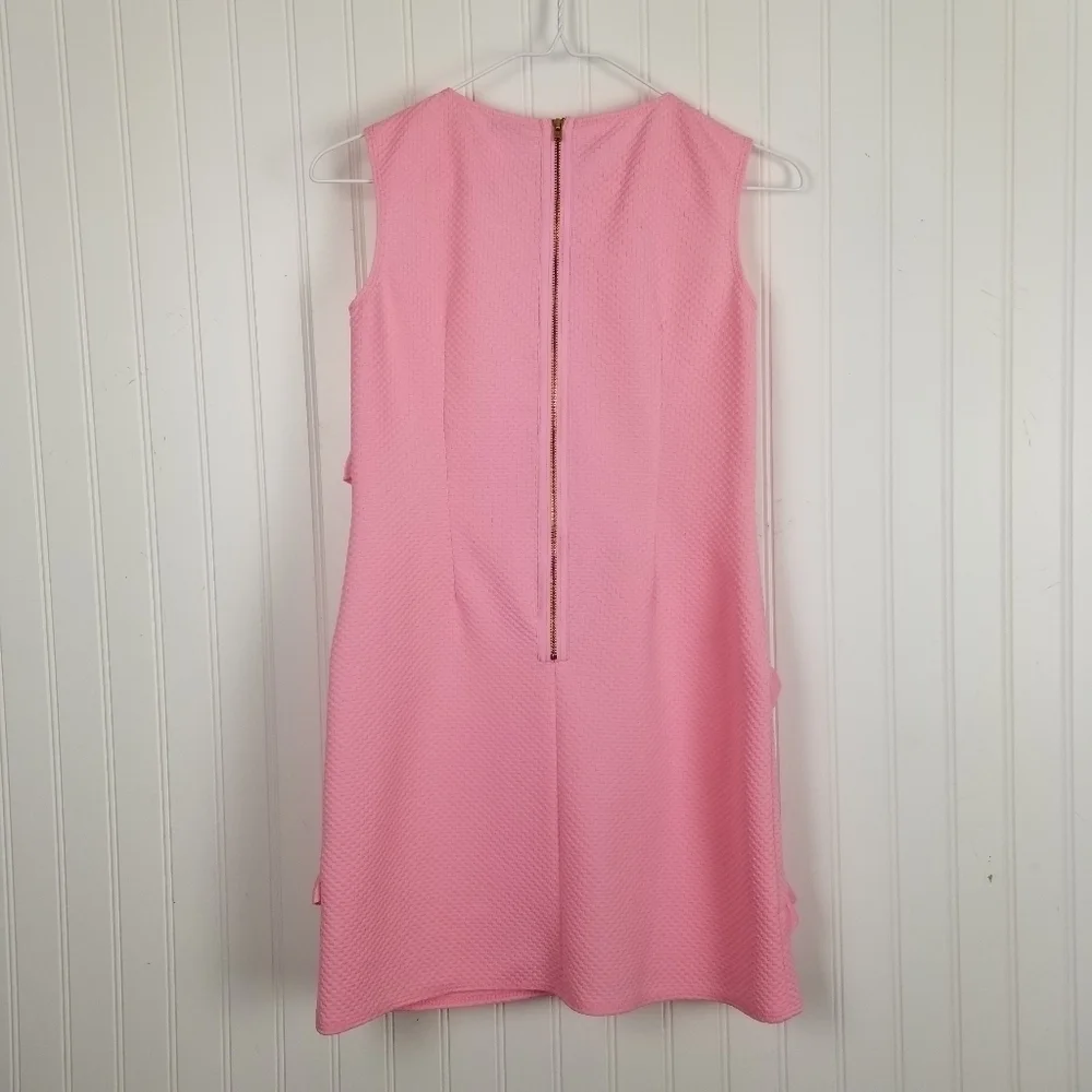 David Charles London Black Label Pink Diagonal Ruffle Shift Dress NWT Sz 12 Yrs - Picture 7 of 11